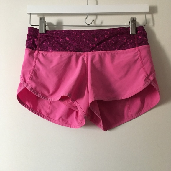 LULULEMON Pink Paradise Regal Plum Lined Speed Short 2 - Picture 4 of 6